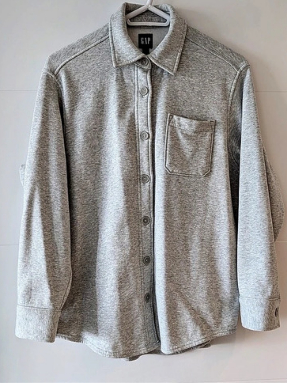 GAP Gray Button Down Shacket Size XS